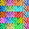 Set of colorful maze headers