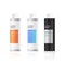 Set colorful plastic bottles for cosmetic cream realistic packages collection beauty spa products natural cosmetology