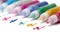 Set Colorful sparkle glue pens