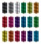 Set of colorful spools. thread reels. vector