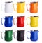 Set of colorful  Stainless Steel Milk Pitchers/Jugs.