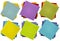 Set of colorful sticky reminder notes