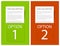 Set of Colorful Vector Sample option cards