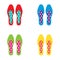 Set of Colorful Women Shoes