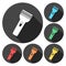 Set of colorfully flashlights vector illustration