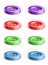 Set of coloured button