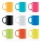 Set of coloured mugs