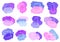 Set coloured paint spots stickers for fabrics and textiles and linens and gifts and cards and kids and hobbies