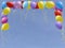 Set of colourful birthday or party balloons