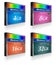 Set of CompactFlash memory cards