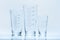 Set of conical beaker for measurements of different capacity