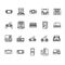 Set of Console Games outline icon Style