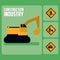 Set of construction roadsign icons