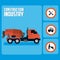 Set of construction roadsign icons