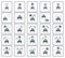 Set of coocing on brazier icons