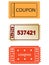 set of coupon, ticket icons