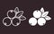 Set of cranberries/ cowberry/ lingonberry/ red whortleberry/foxberry flat icon