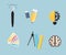 Set of Creative Tools, Idea Design Vector