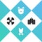 Set Crossed bones, Dog and, and Veterinary medicine hospital icon. Vector