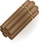 Set of Cuban cigars. Isolate on white background