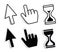 Set of cursors with variations