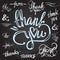 Set of custom THANK YOU hand lettering