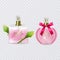 The set of cute different perfumes, Perfume containers vector format