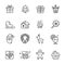 Set of Cute Transparent Icons Vector Illustration