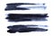 Set of dark bluish brush strokes