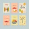 Set of decorative autumn cards