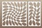 Set decorative card for cutting. Circle spiral pattern. Laser cu