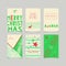 Set of decorative christmas cards