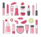 Set of decorative cosmetics