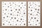 Set decorative panel laser cutting. wooden panel. Elegant modern geometric abstract holiday pattern. Stencil Ratio 1:2, 1:1 Vector