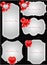 Set of decorative Saint Valentine\'s tags