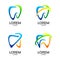 Set Of Dental Color Full Logo Design