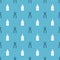 Set Dental pliers and Mouthwash plastic bottle on seamless pattern. Vector