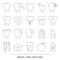 Set of Dentistry Line Icons for website