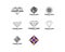 Set of Diamond Jewellery Logo Design Vector Template