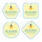 Set of did you know label information badge vector