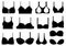 Set of different bras