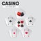 Set of different casino card icons Vector