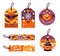 Set of Different Halloween Gift Tags.