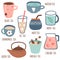 Set of different kinds of tea