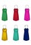 Set of different short dresses