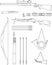 Set of different silhouettes hunting weapons and objects flat linear vector icons on white background. Vector