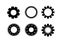 Set of Different types of Gears Wheels Vector