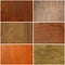 Set of different wood texture or background