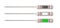 Set of digital thermometer for snow or soil temperature.