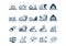 set of disaster icons. Vector illustration decorative design